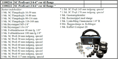 SC Profi kit Rør til flange 