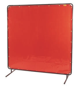 Welding Screen orange/red welding screen 1,74 x 1,74 m.