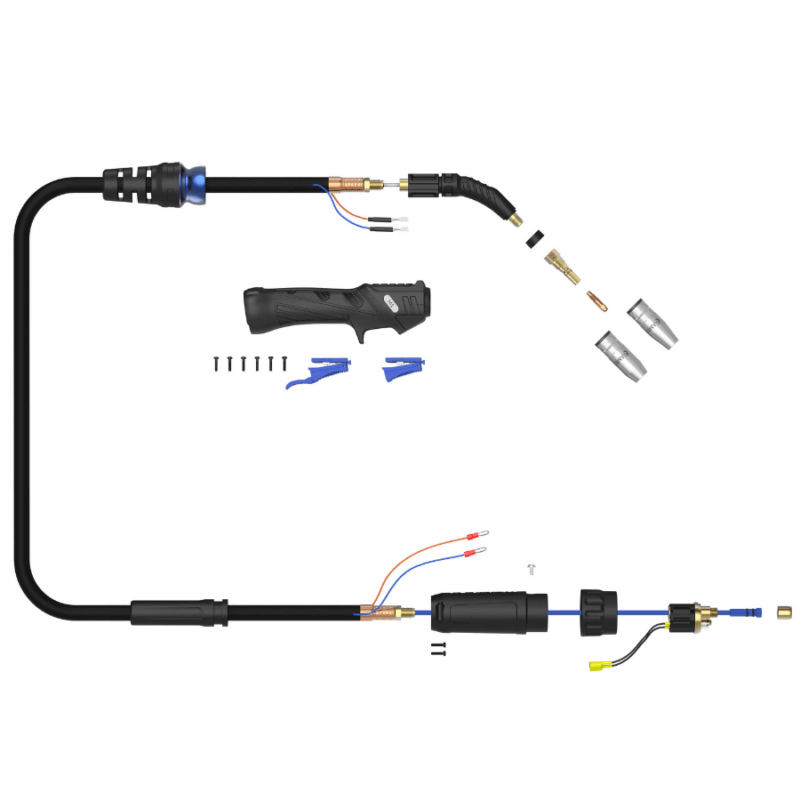 M1 Air-Cooled MIG Welding Torch with Advanced Ergonomics for Light Industrial Use