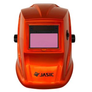 Jasic Auto Darkening Welding/Grinding Helmet with True Colour technology and adjustable shade.