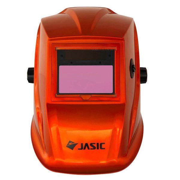 Jasic Auto Darkening Welding/Grinding Helmet with True Colour technology and adjustable shade.