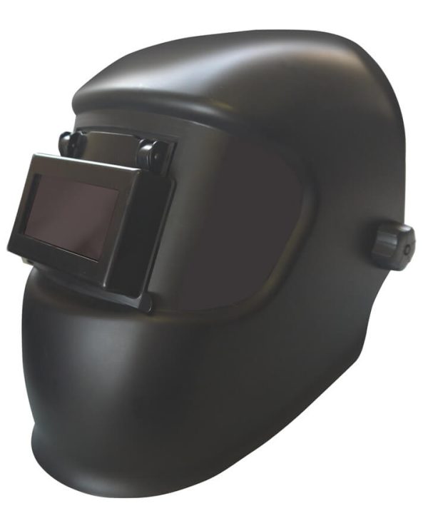 Passive Welding Helmet Flip Front with a 4 1/4" x 2" viewing area and Shade 11 lens.