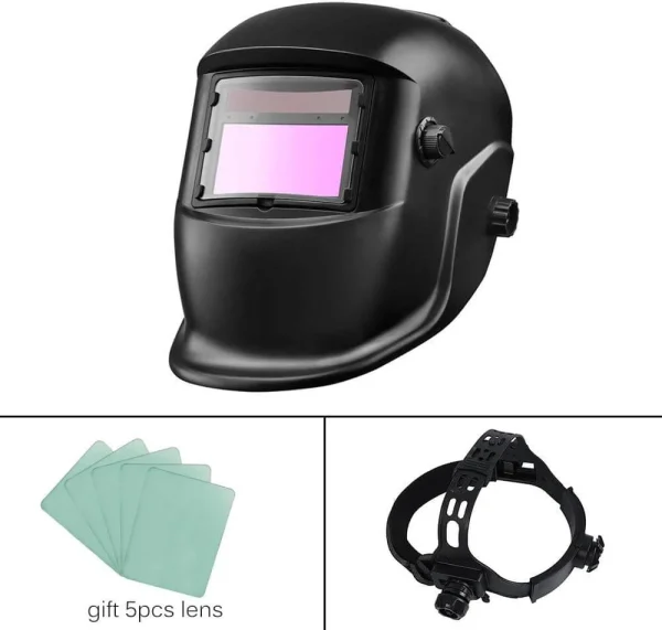 Auto Darkening Welding Helmet with Face and Neck Protection