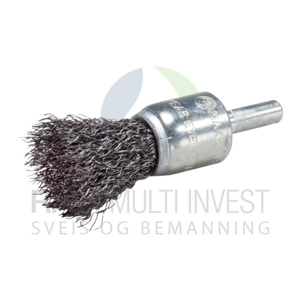 Crimped End Brush with Shank – Mild Steel – 25mm Wire Brush for Drill | RAM SVEIS OG BEMANNING