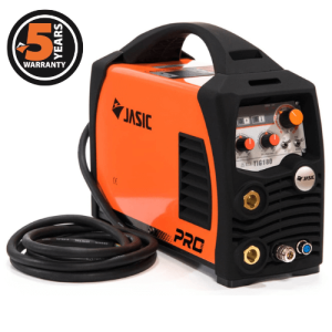 Compact Jasic TIG 180 Inverter Welder with control panel and portable design.