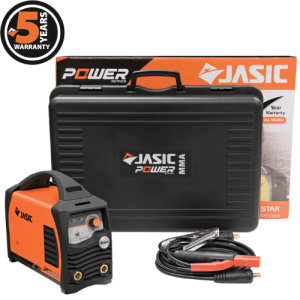 Jasic Power TIG 180SE Inverter with TIG torch and protective carry case.