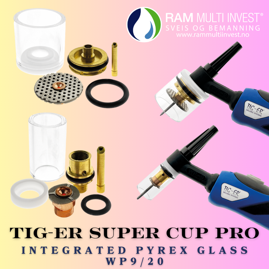 Champagne Nozzle Kit - Integrated PYREX Glass for WP9/20 TIG Torches