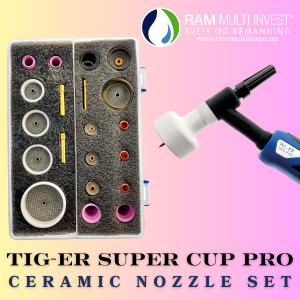 TIG-ER Super Cup PRO Ceramic Nozzle Set - WP9/20/17/18/26