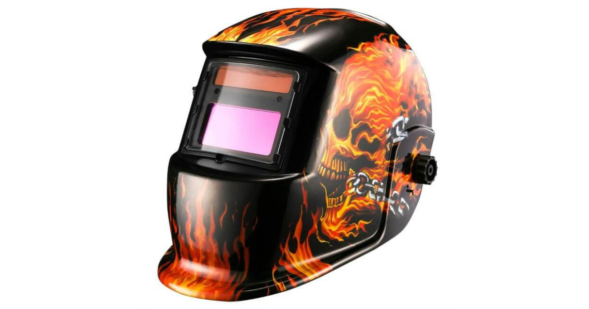 FLAMING SKULL Auto Darkening Welding Helmet | RAM SVEIS