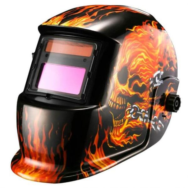 FLAMING SKULL Auto Darkening Welding Helmet | RAM SVEIS