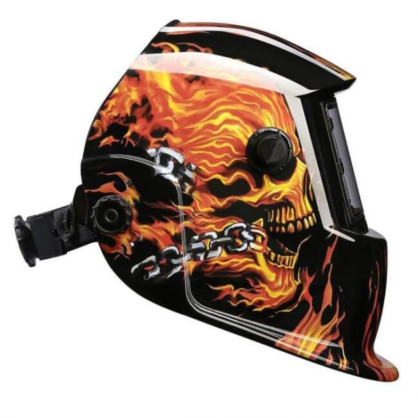 FLAMING SKULL Auto Darkening Welding Helmet | RAM SVEIS