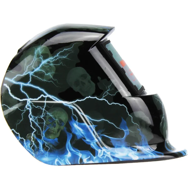 Adjustable shade Auto Darkening Welding Helmet with UV/IR protection.