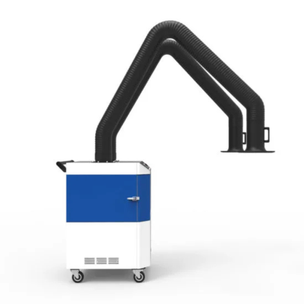 Dual Arm Welding Fume Extractor with Carbon Filter