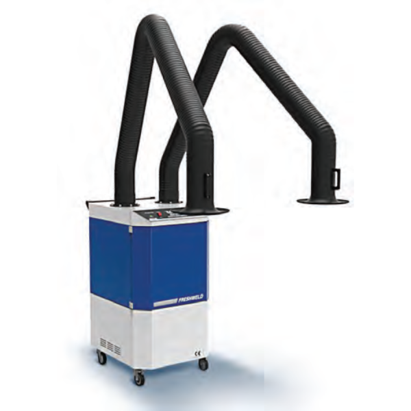 Dual Arm Welding Fume Extractor with Carbon Filter