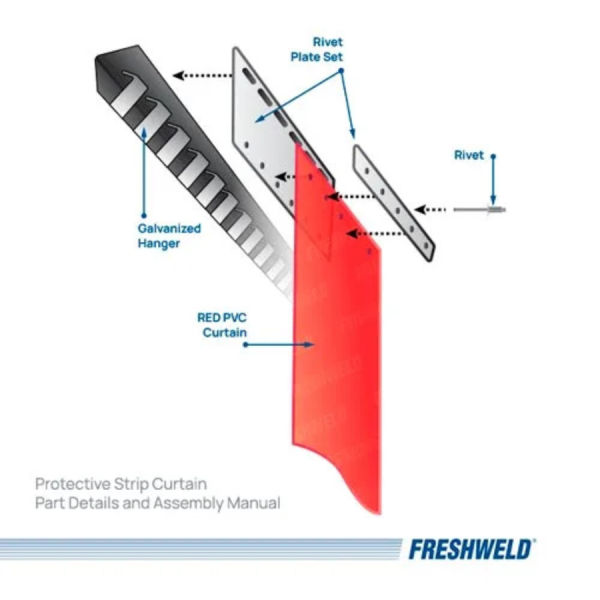 Welding Safety Curtain EN ISO 25980 Transparent PVC Norway