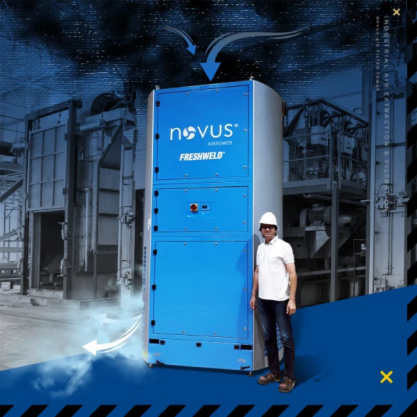 central industrial filtration system NOVUS Filter Tower Norway
