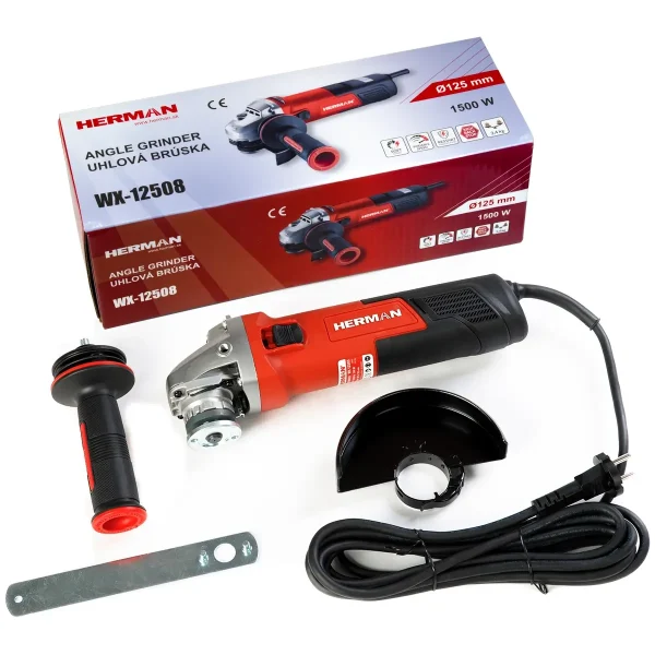 Angle Grinder HERMAN WX-12508 | 125 mm 1500 W | Warranty: 2 years - Image 3