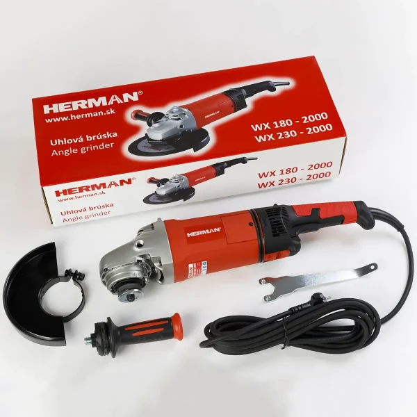 Angle Grinder HERMAN WX-18002 | 180 mm 2400 W | Warranty: 6 months - Image 2
