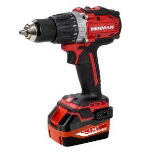 Compact drill with keyless chuck and torque selector