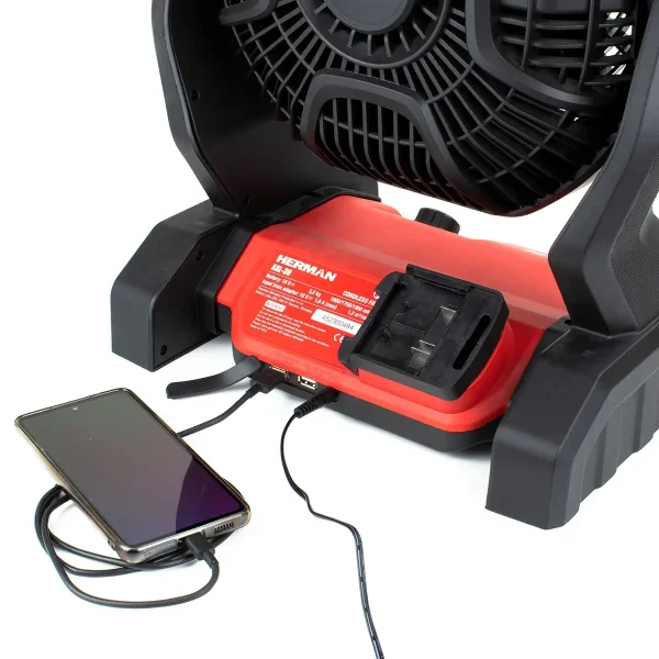Cordless fan HERMAN AXL-30 | 18,0 V 220 V | Baretool | Warranty: 2 years - Image 4