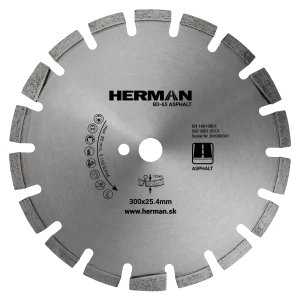 Diamond cutting blade with 12mm high segments and anti-wear design
