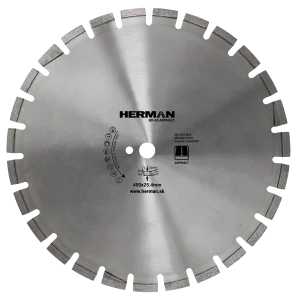 Diamond cutting blade with 12mm high segments and anti-wear design