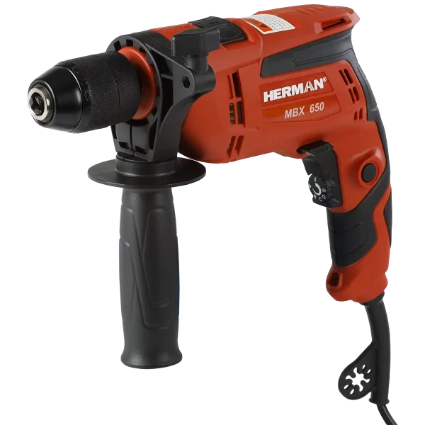 Electric drill HERMAN MBX-650 | 650 W with hammer function | Warranty: 2 years