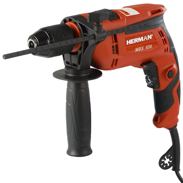 Electric drill HERMAN MBX-650 | 650 W with hammer function | Warranty: 2 years - Image 2
