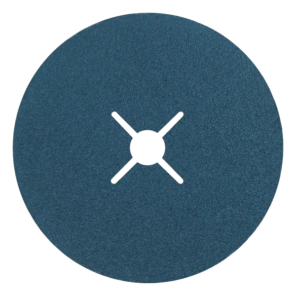 Zirconium fibre disc for steel grinding with resin bond