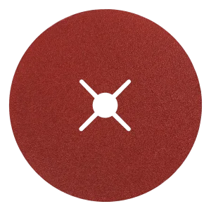 Ceramic fibre disc for intensive grinding on stainless steel