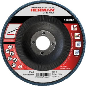 Zirconium flap disc for surface grinding with T29 shape