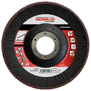 Flap disc HERMAN LS-20 Canta 125mm | P40 | corundum