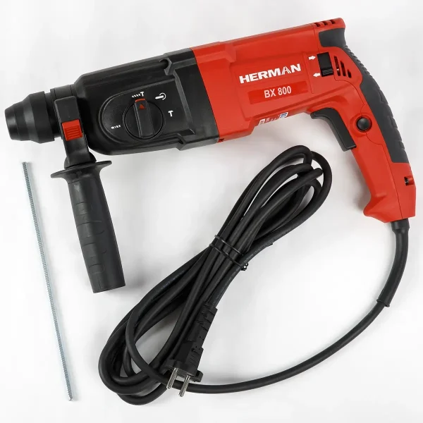 Combi-hammer HERMAN BX-800 | SDS-plus 800 W | Warranty: 2 years - Image 4