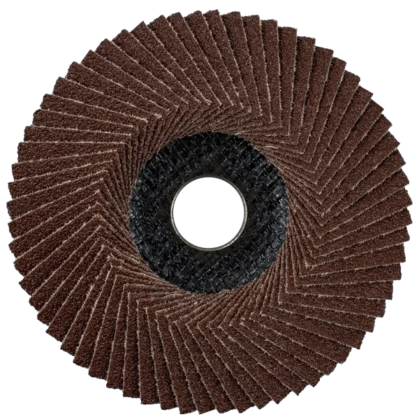 Corundum flap disc with T29 shape for surface grinding