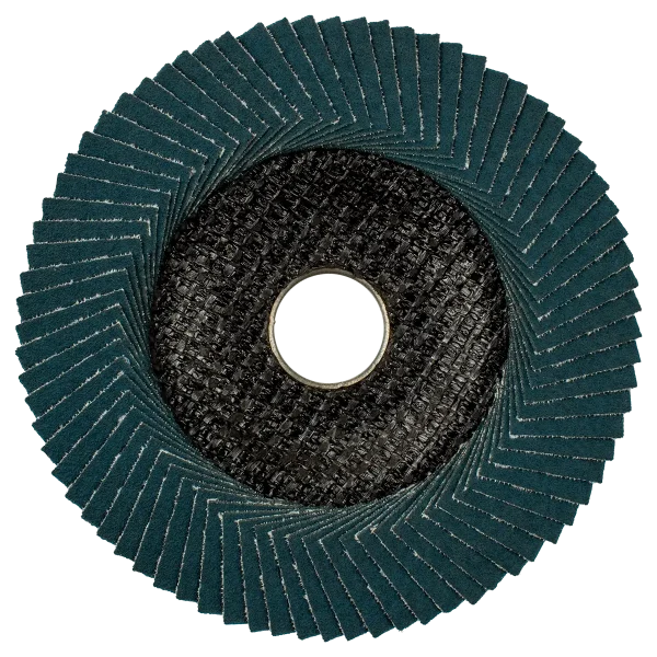 Zirconium flap disc for edge grinding with 23mm lamellae