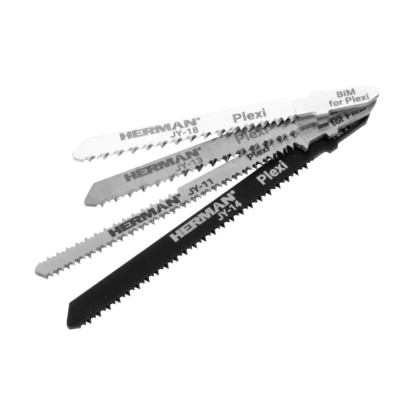 Saw blades set HERMAN QJ-30 Plexi+Laminate For jig saw