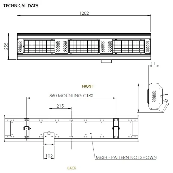 Tansun Apollo 4.5 kW infrared hall heater Norway