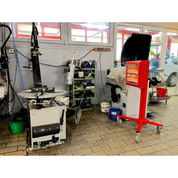 workshop infrared heater Norway – in operation