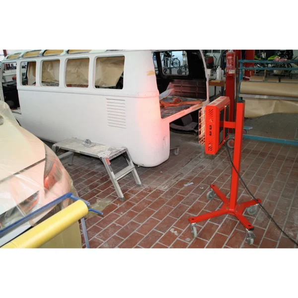 workshop infrared heater Norway – in operation