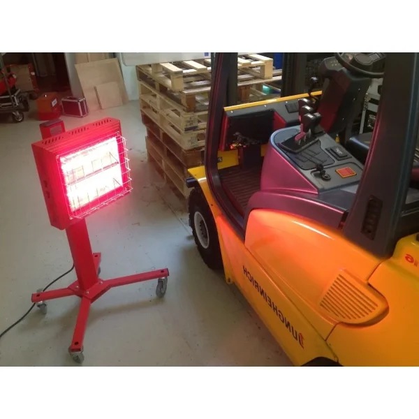 workshop infrared heater Norway – in operation
