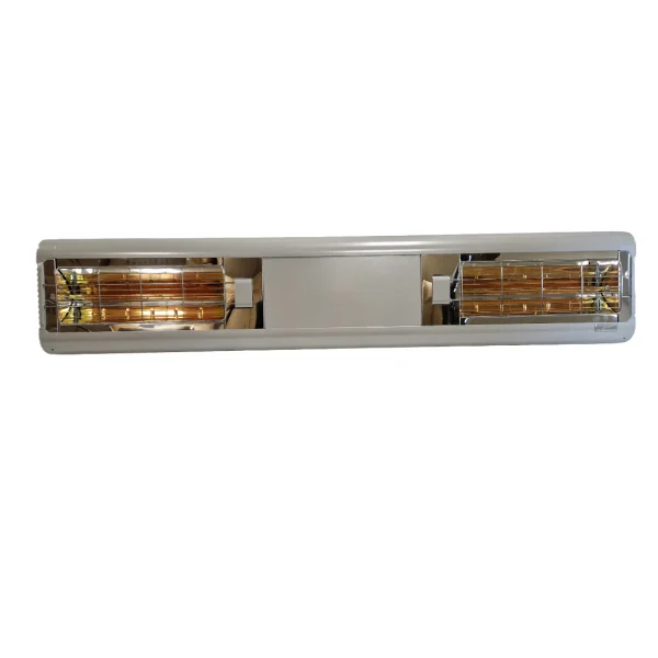 Infrared heater Norway for hospitality and outdoor spaces. Tansun Sorrento 3kW Promo IP55 heats larger areas with the same 3 kW power.