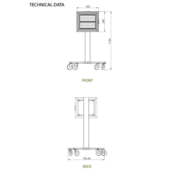 workshop infrared heater Norway – in operation