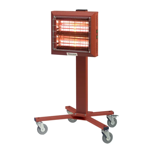 industrial infrared heater Norway – red portable model