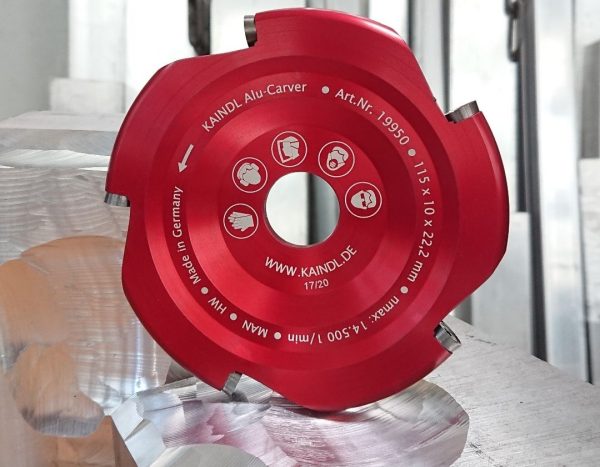Kaindl Alu-Carver Milling Disc – side view aluminium machining