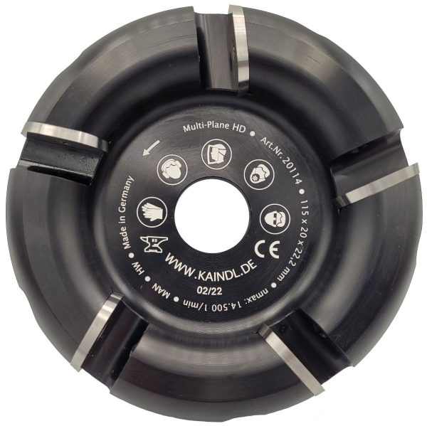 The Kaindl Multi-Plane HD Milling Disc 115x20x22,2 mm is a German-made professional tool for aluminium, non-ferrous metals, plastics, and wood. Unlike grinding wheels, it produces chips instead of dust, ensuring safety and efficiency. Available exclusively in Norway at RAM SVEIS OG BEMANNING AS.
