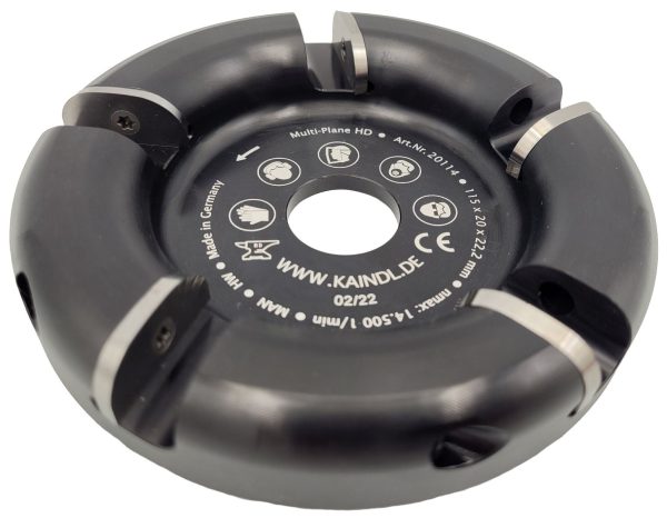 The Kaindl Multi-Plane HD Milling Disc 115x20x22,2 mm is a German-made professional tool for aluminium, non-ferrous metals, plastics, and wood. Unlike grinding wheels, it produces chips instead of dust, ensuring safety and efficiency. Available exclusively in Norway at RAM SVEIS OG BEMANNING AS.
