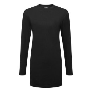 Arbeids t-skjorte Portwest B194 dame bomull langermet svart