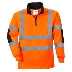 Xenon Hi-Vis genser med krage og glidelås