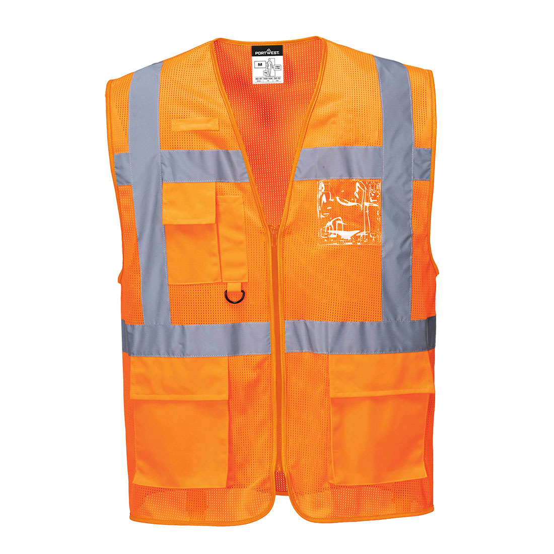 Hi-vis mesh vest Portwest C376 oransje klasse 2 jernbanesertifisert