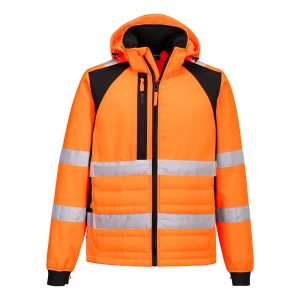 Hi-vis hybridjakke Portwest CD863 vannavstøtende med reflekstape og stretch-paneler